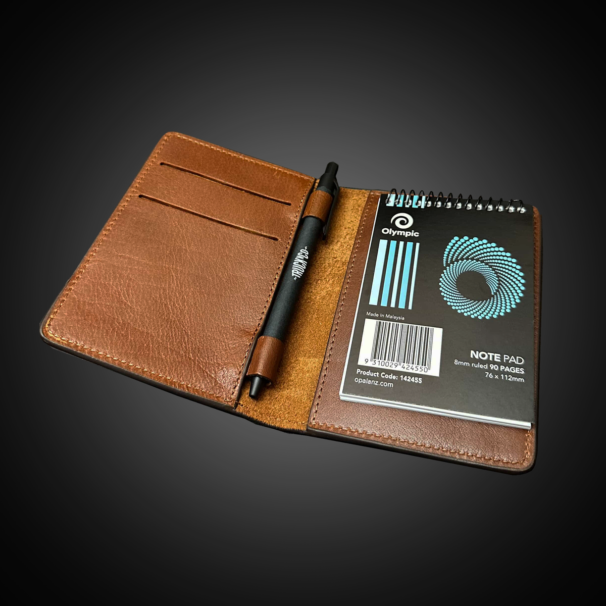 Trucknco leather pocket notepad drivers