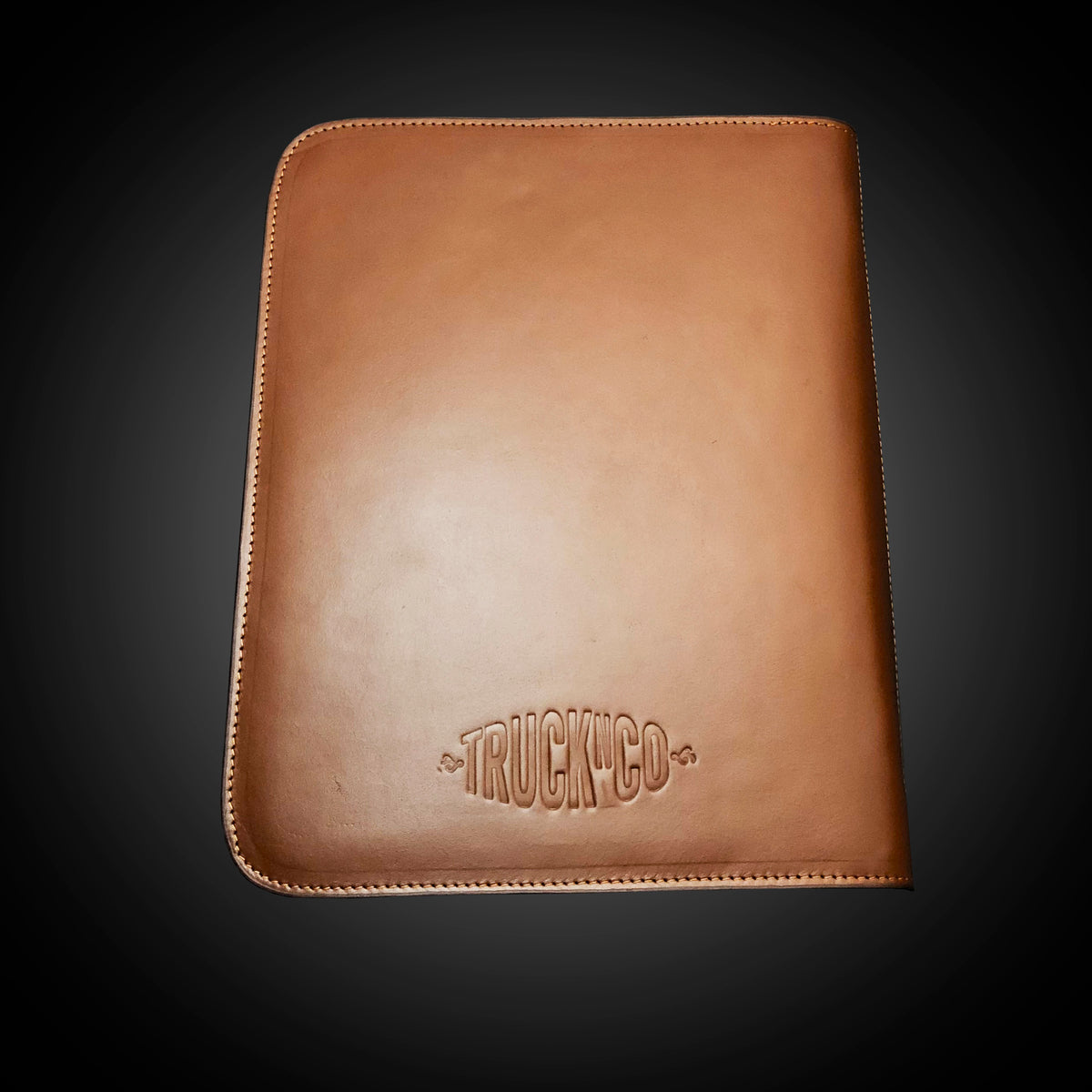 TrucknCo  road work Leather clipboard folder