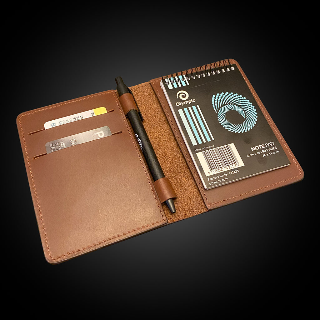 Custom Handmade Leather Pocket Size Pen Case - (Pen Not Included) 