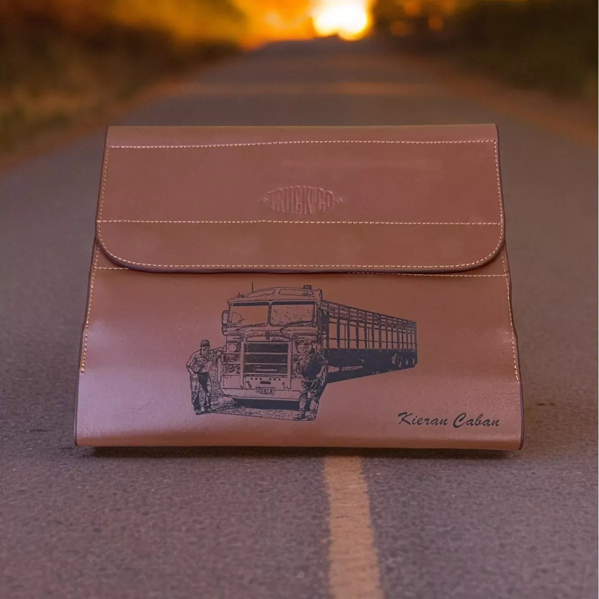 Trucknco Leather Gear Trucie log book cover