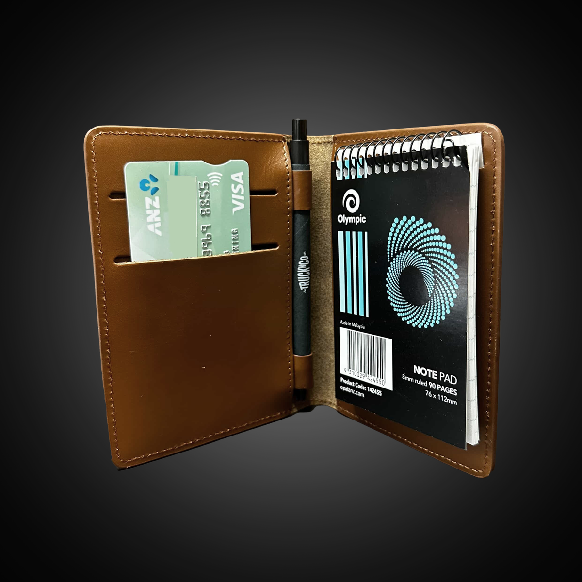 Trucknco leather pocket notepad truckies option