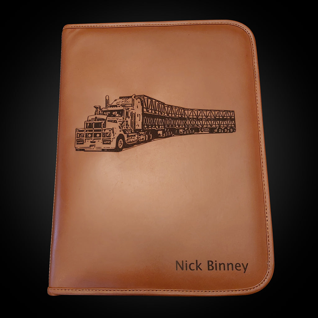 Truck N Co's A4 Leather Clipboard Folder