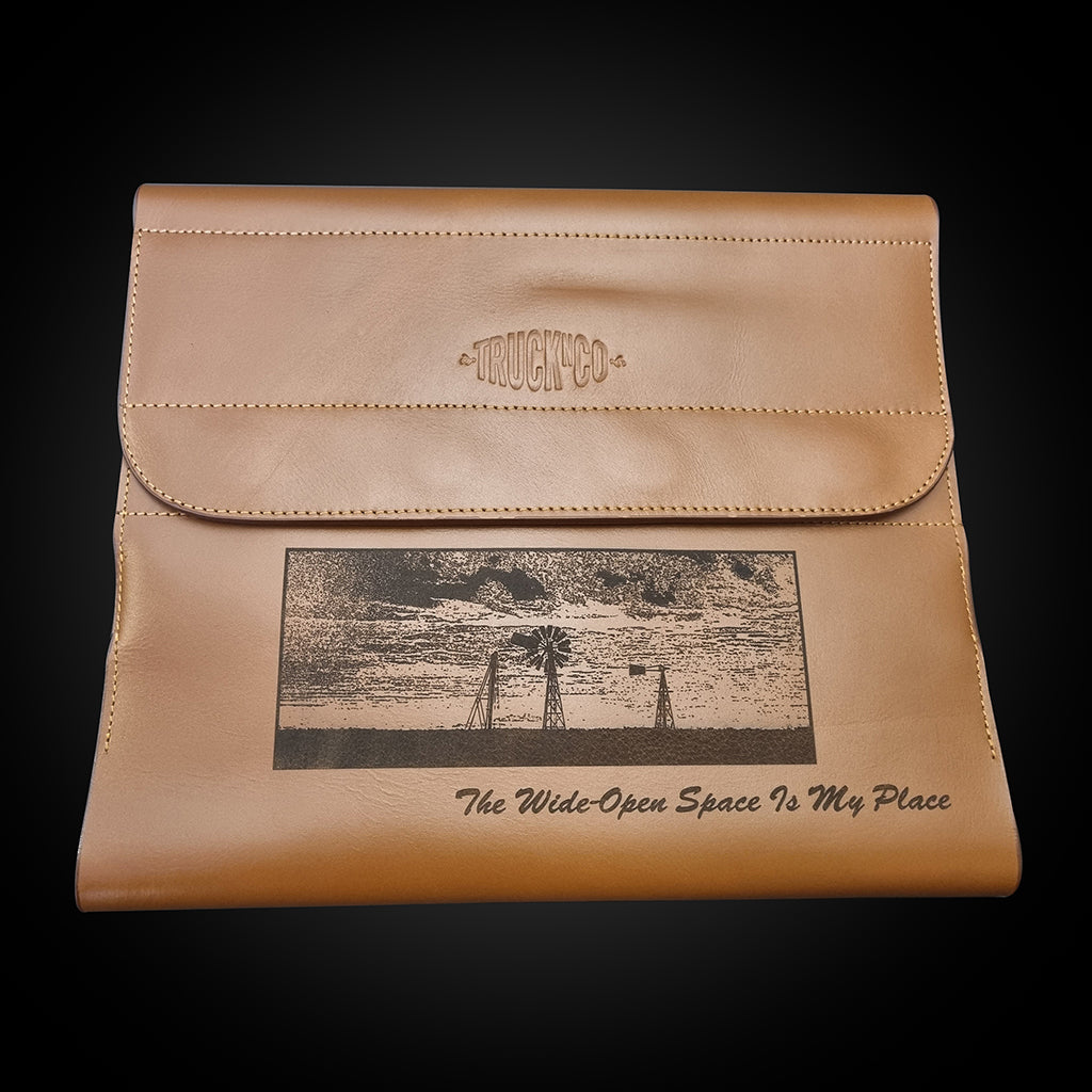 TruckNCo custom leather log book cover