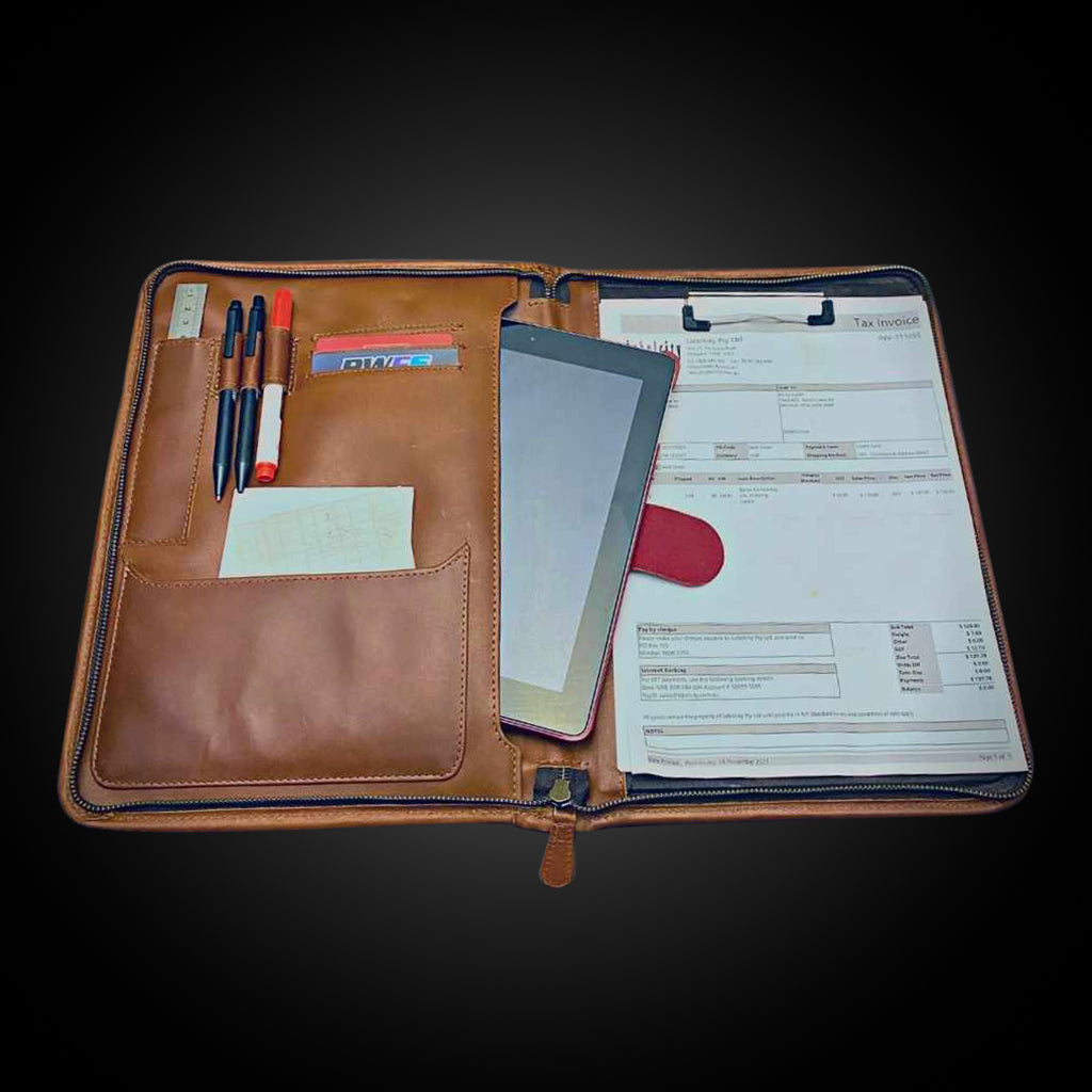  A4 Leather Clipboard Folder for truckies trucknco