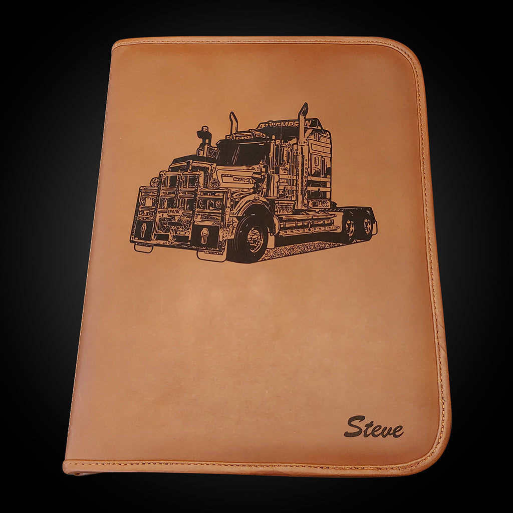 Truck N Co's A4 Leather Clipboard Folder